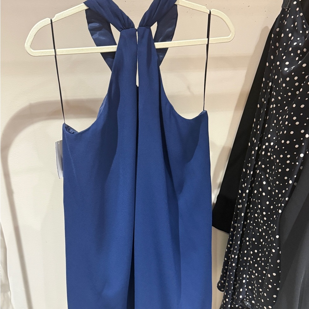 Trina Turk Navy Blue halter dress XL NWT